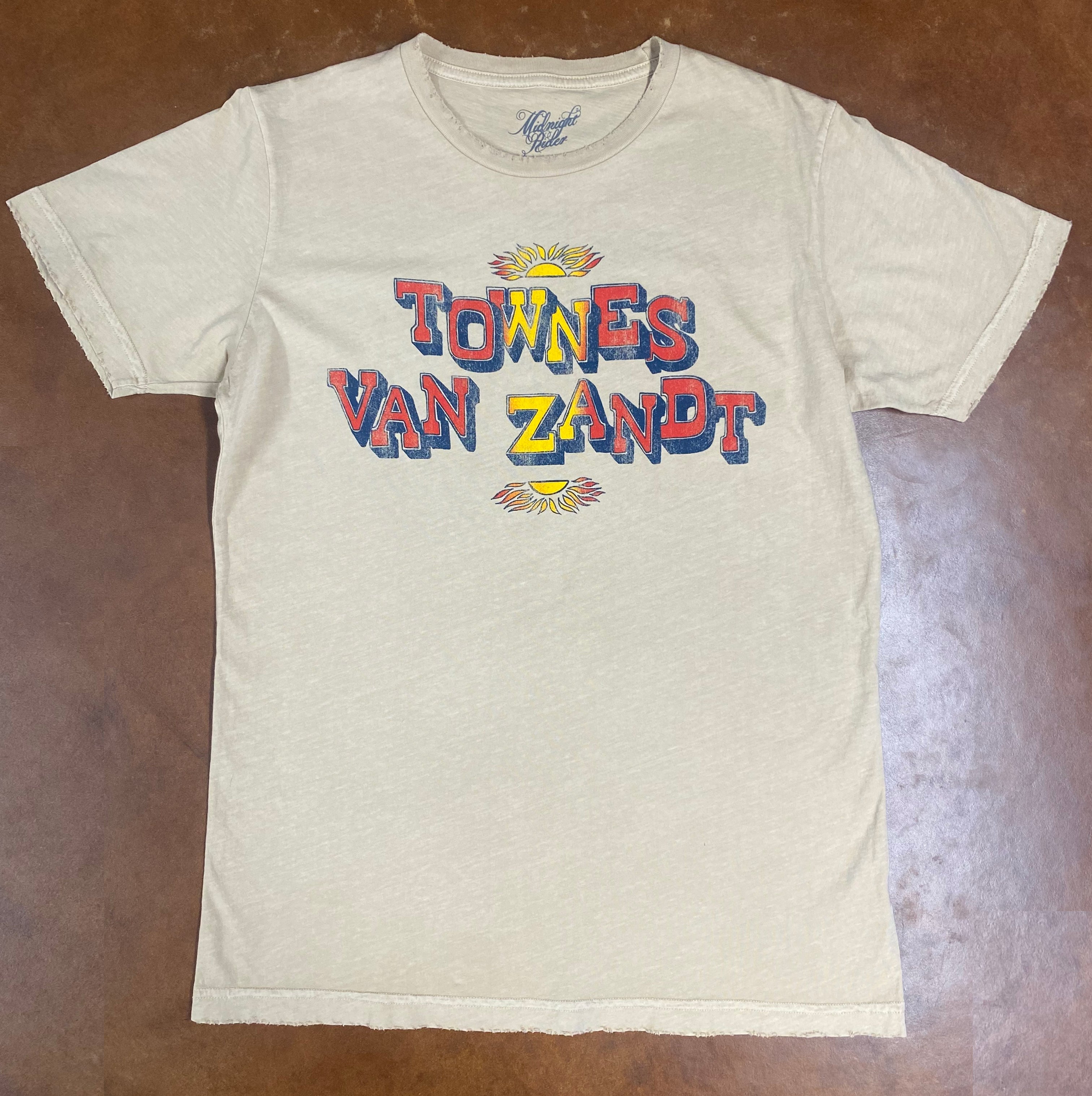 Townes Van Zandt Sun Unisex Tee in Latte
