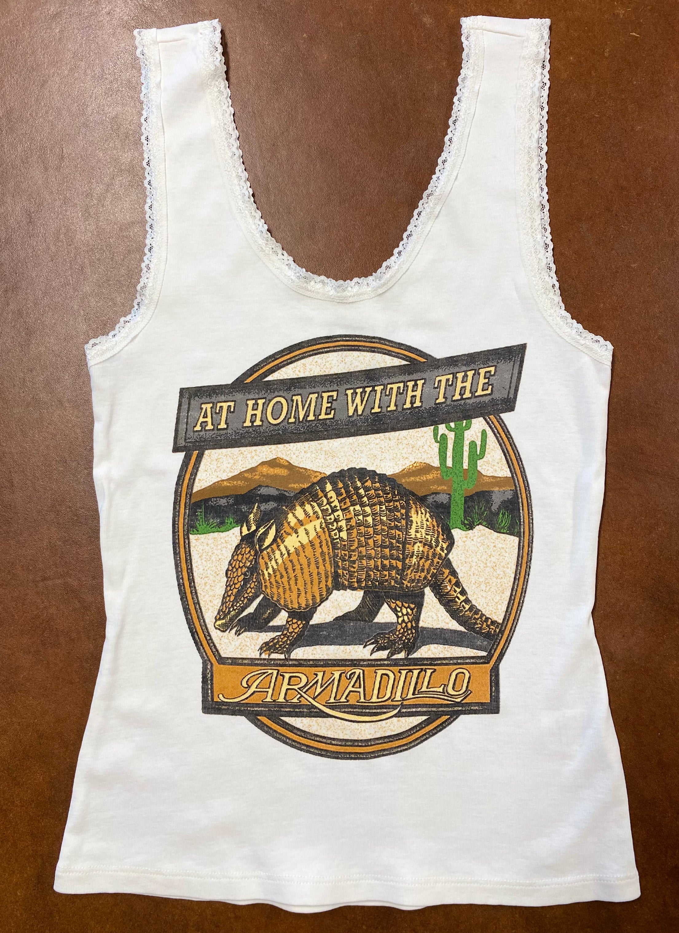 At Home with the Armadillo Lace Tank