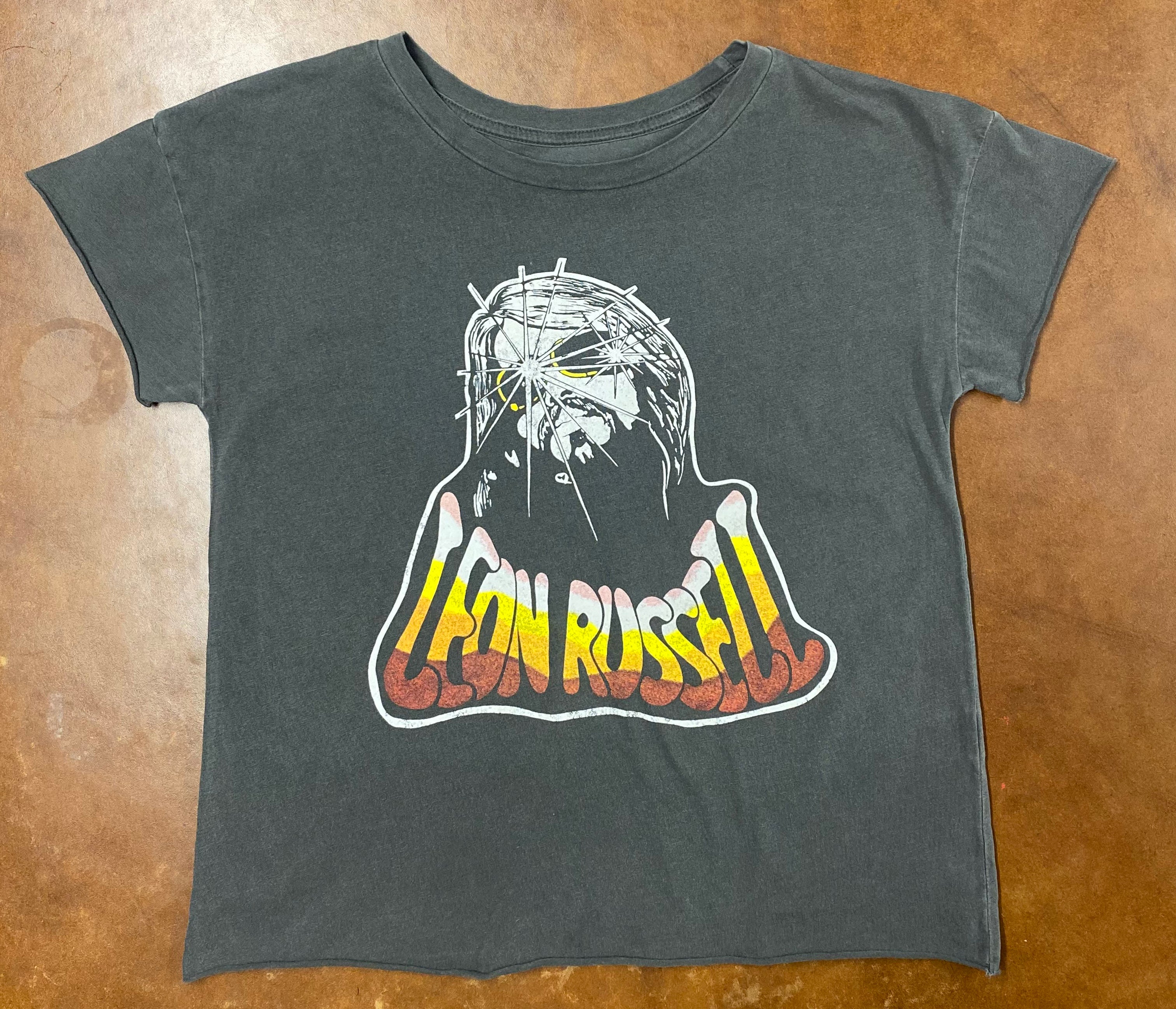 Leon Russell Sun Cut off Crop Tee