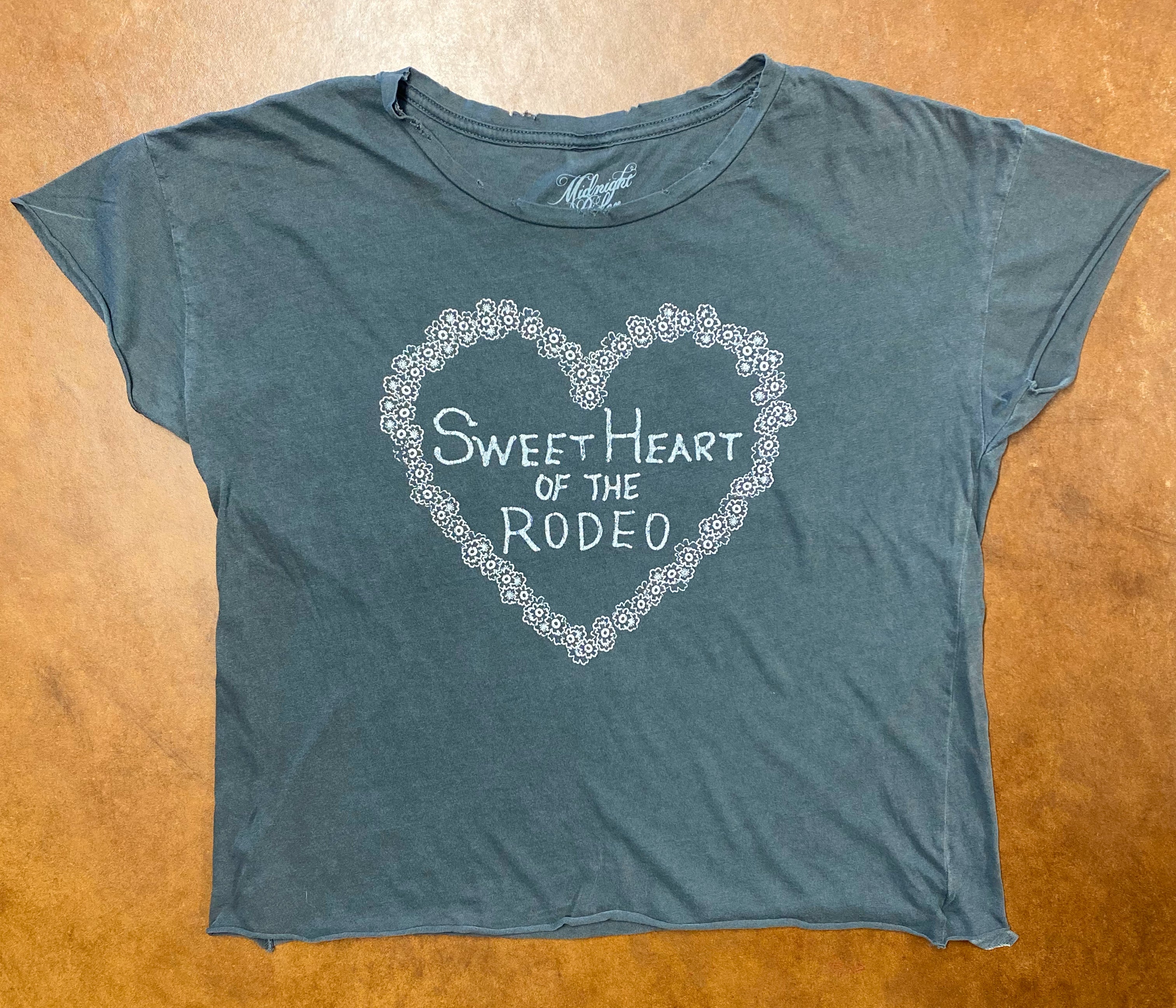 Sweetheart of the Rodeo Cut off Crop Tee