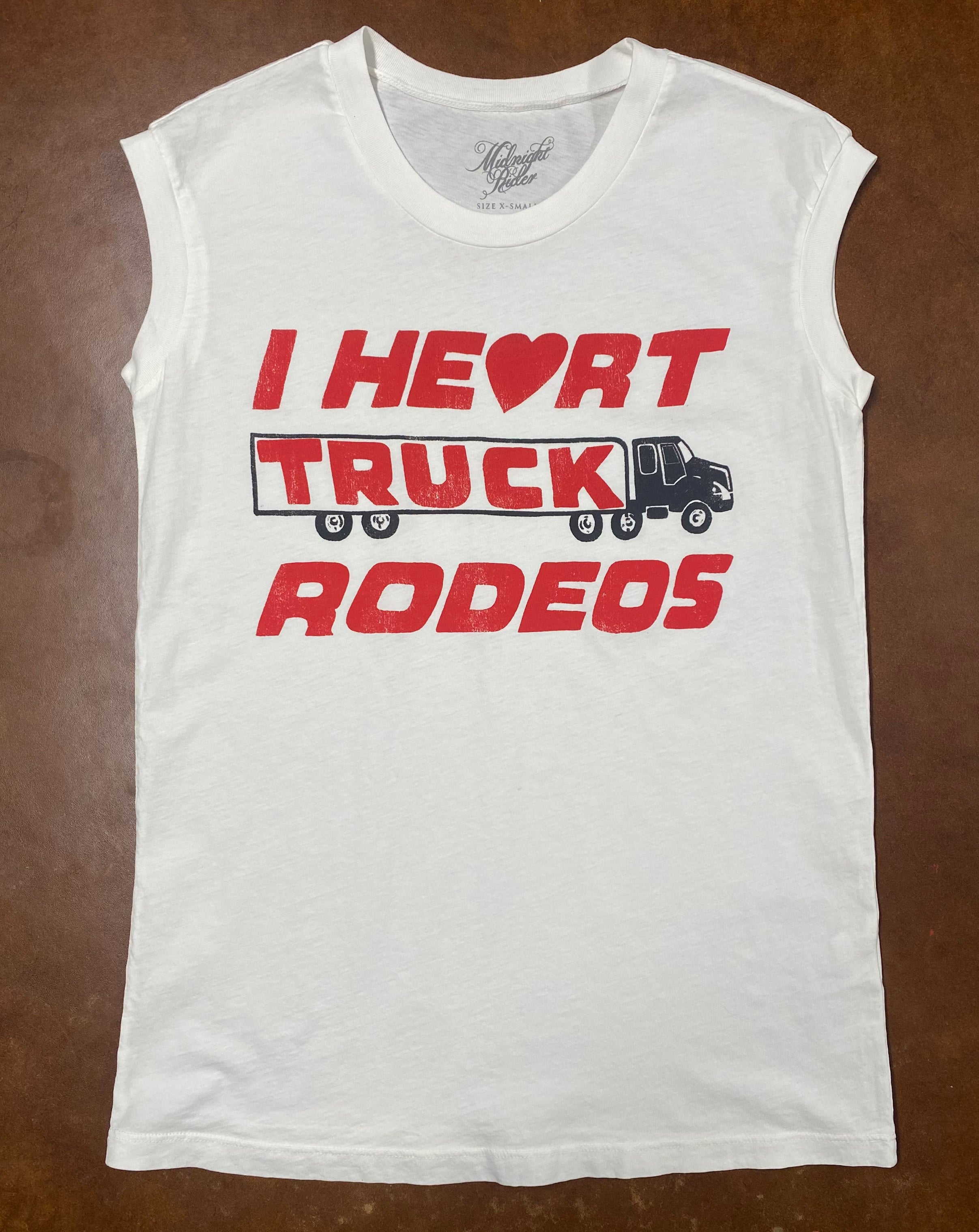 I Heart Truck Rodeos Muscle Tee