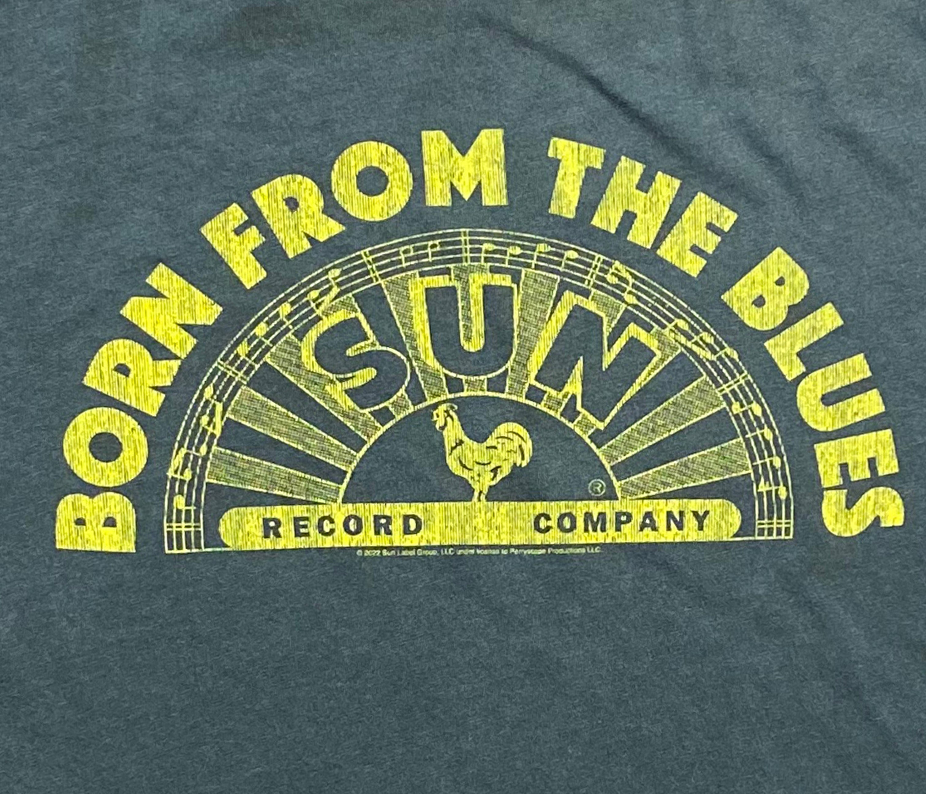 Sun Records Born from the Blues Cut off Crop Tee