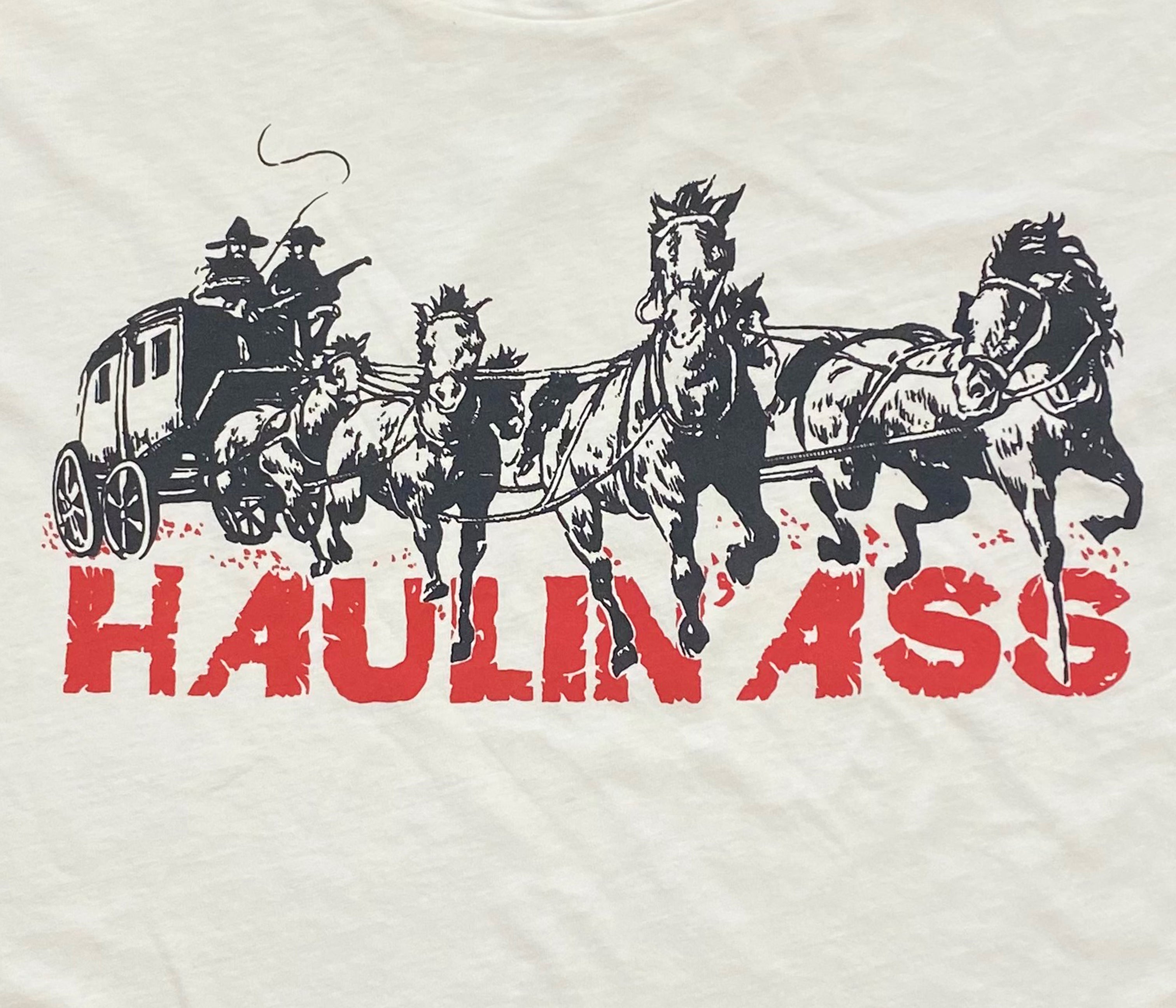 Haulin' Ass Crop Cut off Tee