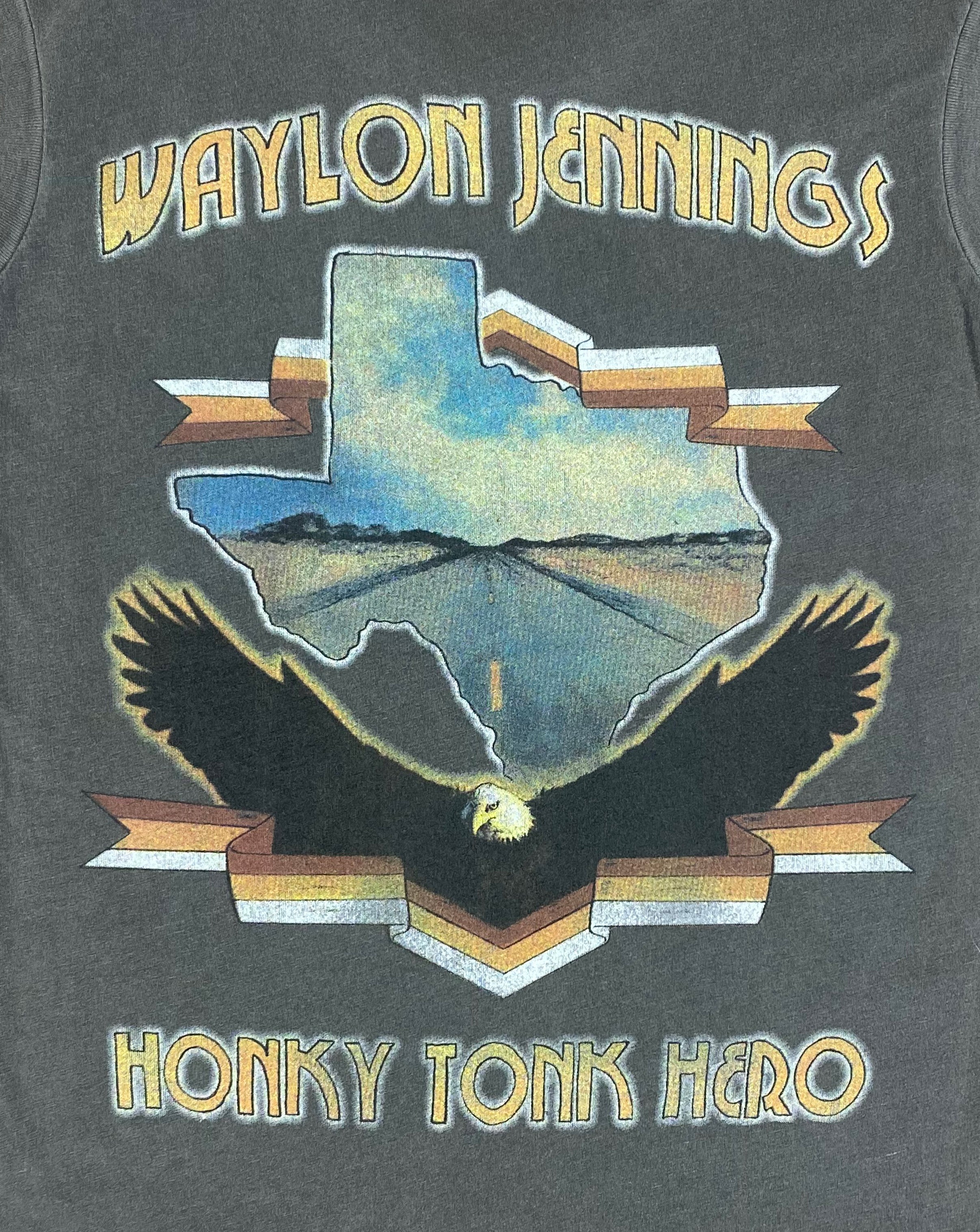 Wayon Jennings Honky Tonk Hero Muscle Tee