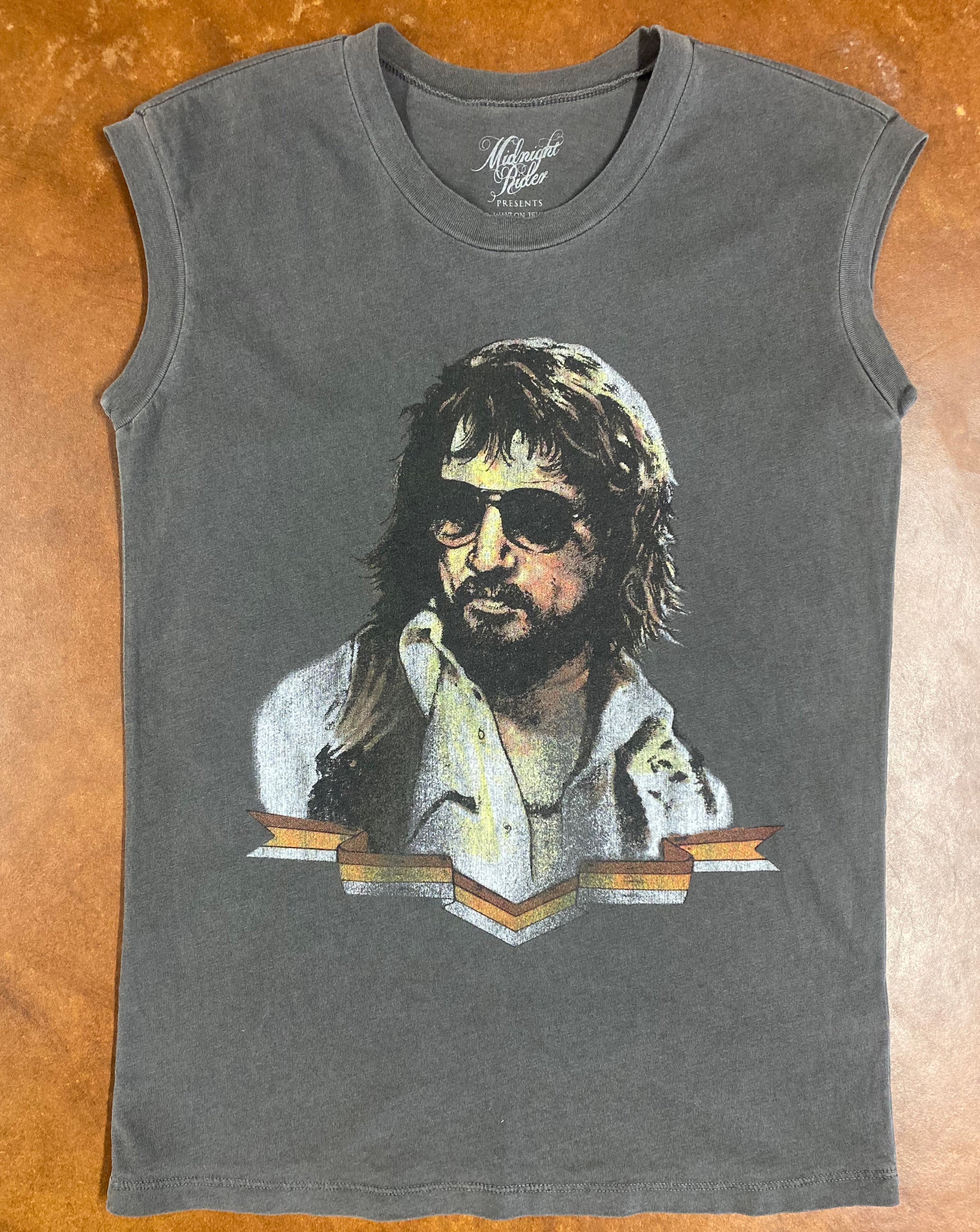 Wayon Jennings Honky Tonk Hero Muscle Tee