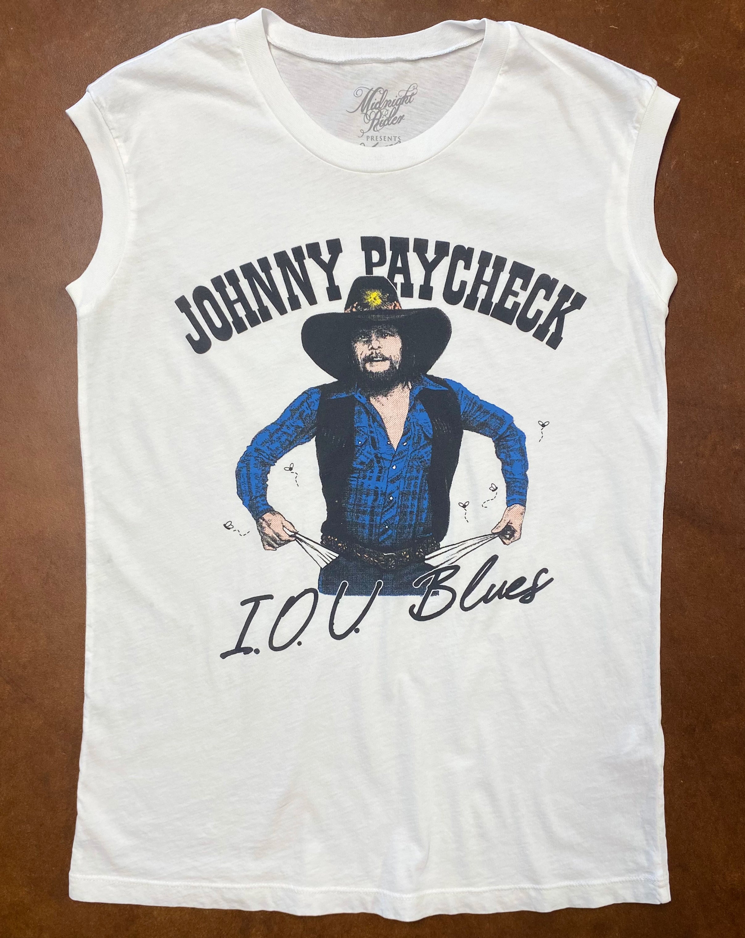 Johnny Paycheck I.O.U. Blues Muscle Tee