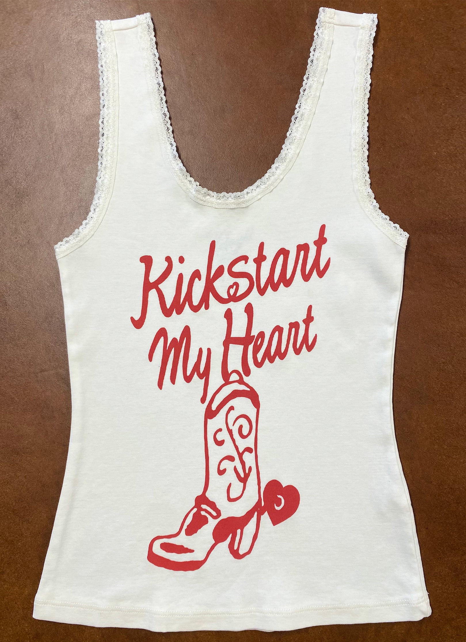 Kickstart My Heart Lace Tank