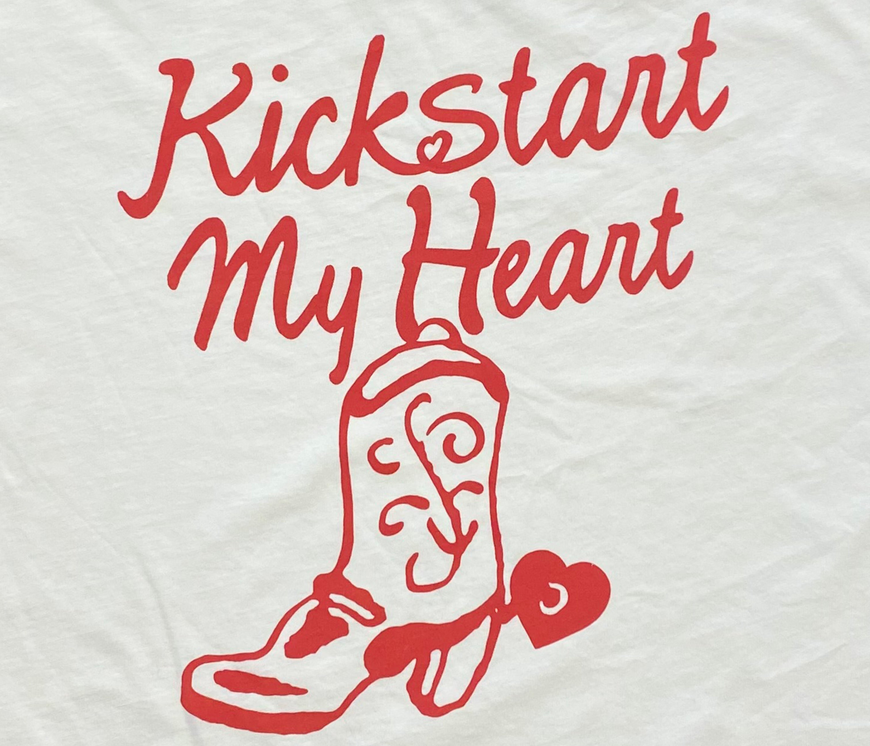 Kickstart My Heart Crop Cut Off Tee