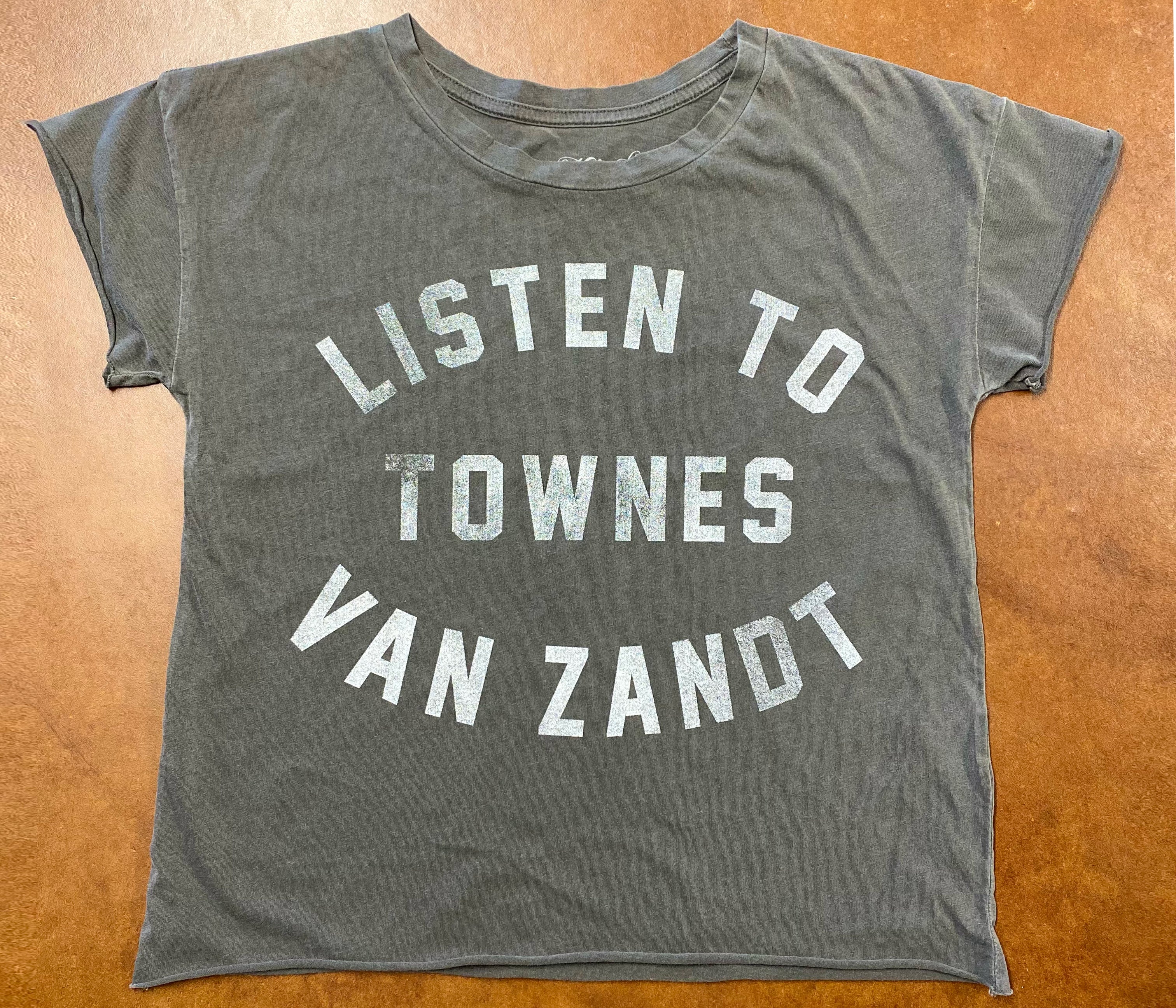 Listen to Townes Cut off Crop Tee