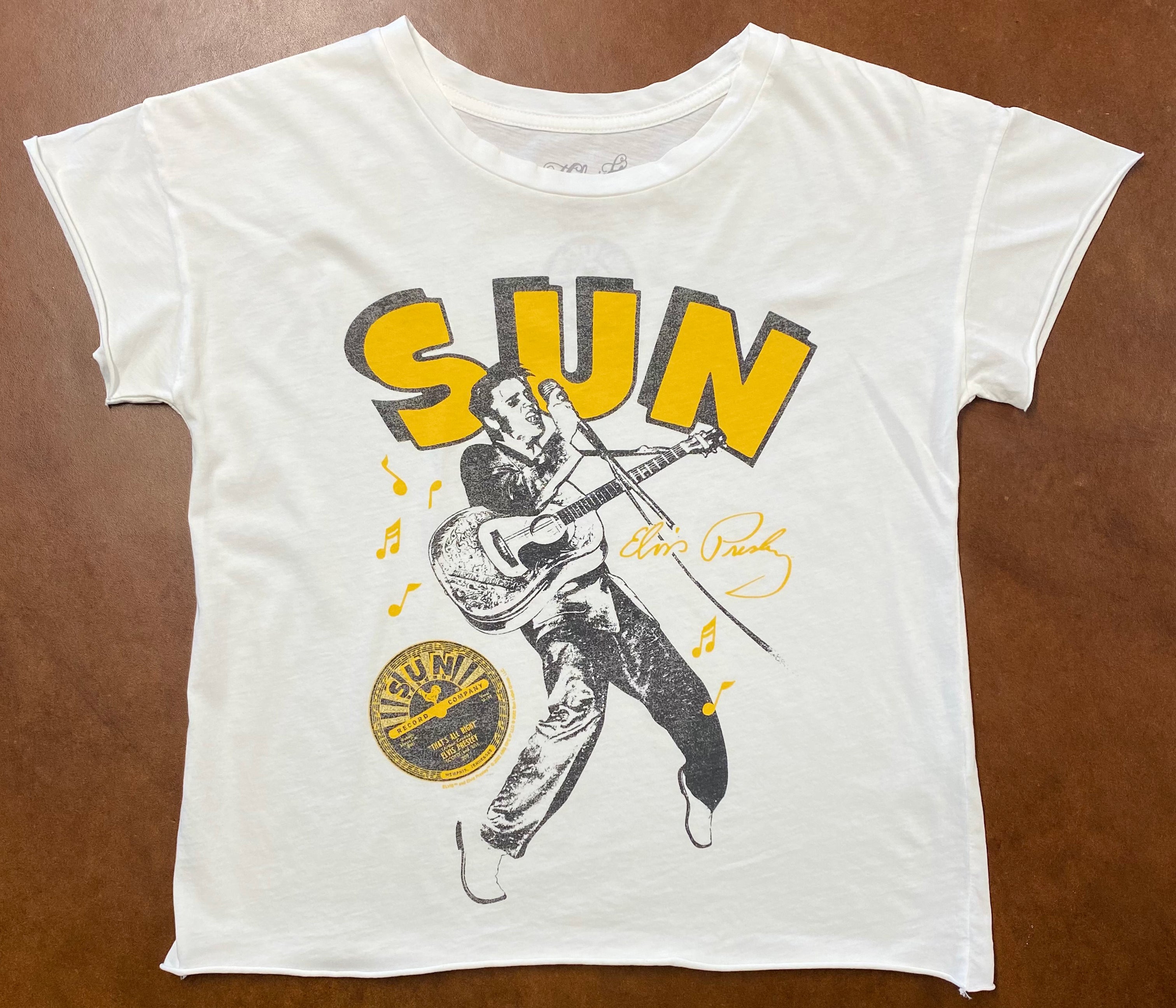 Sun Records Elvis Cut off Crop Tee