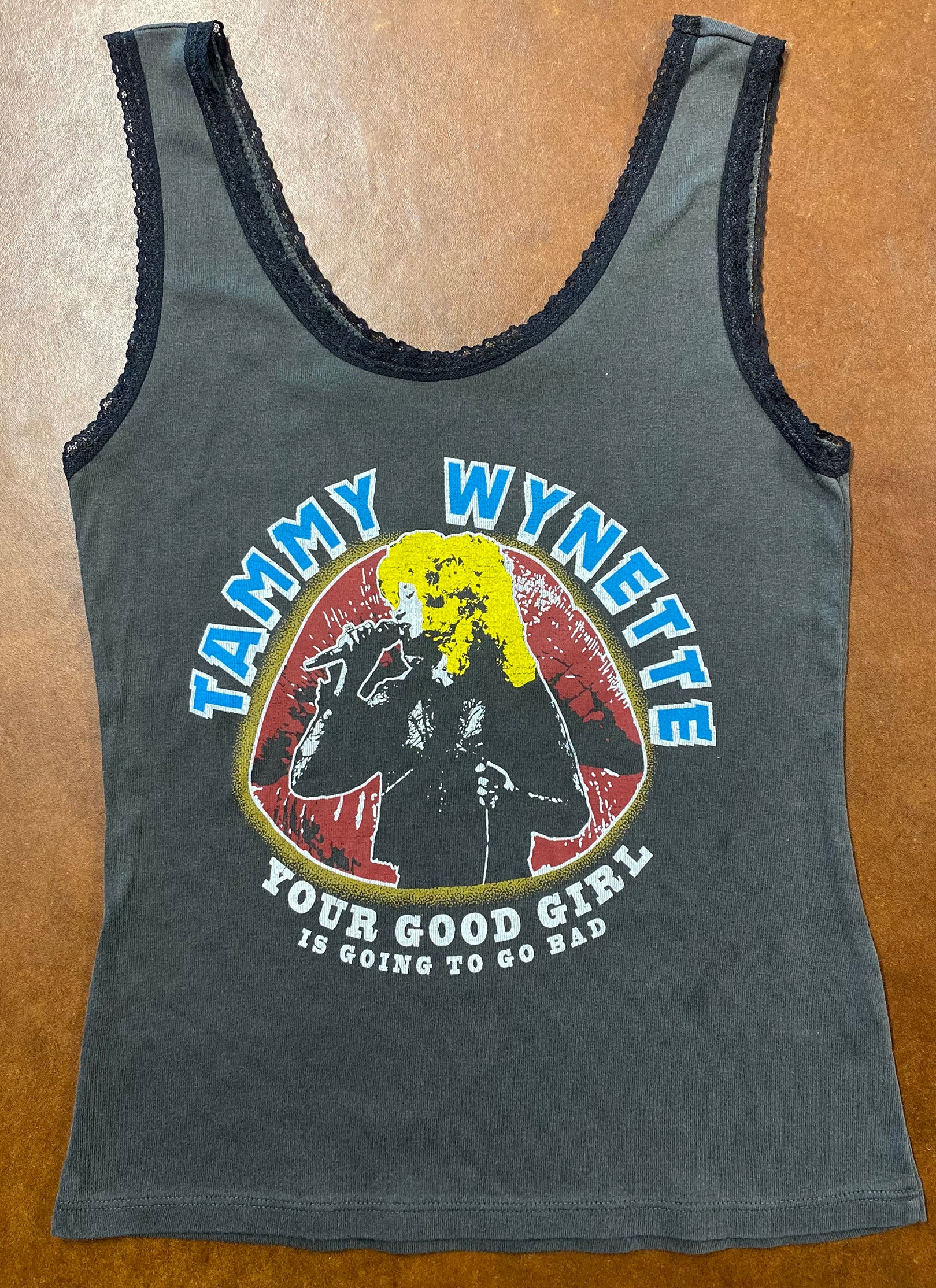 Tammy Wynette Your Good Girl Lace Tank