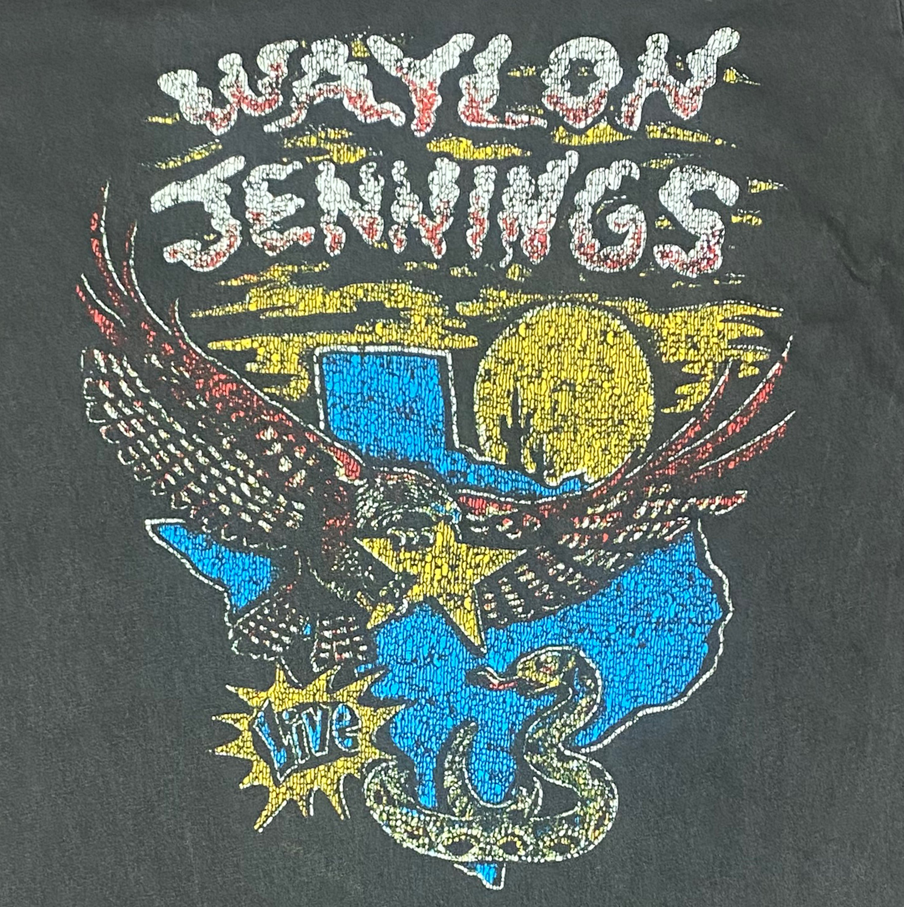 Waylon Jennings Eagle Unisex tee