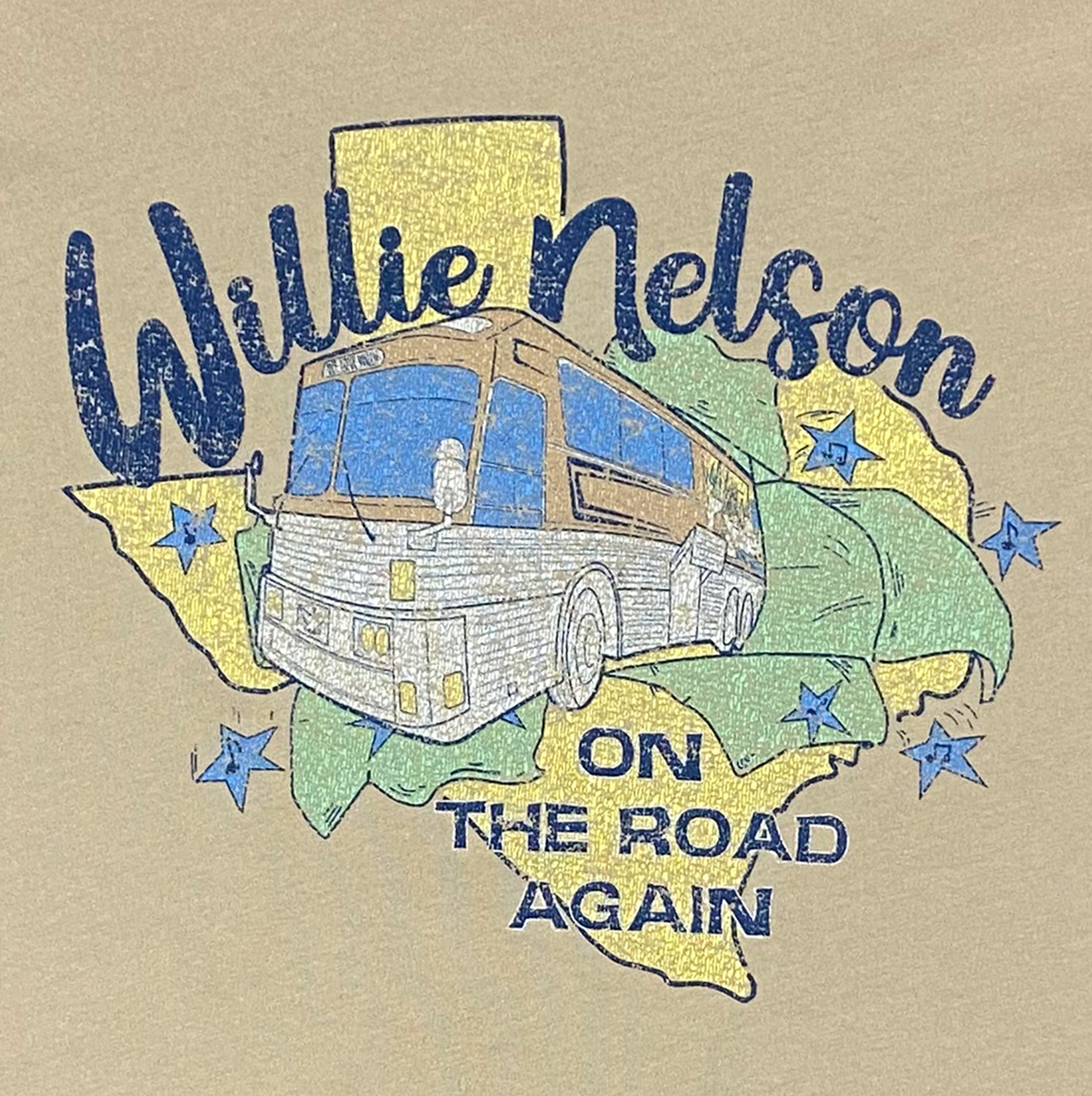 Willie Nelson On The Road Unisex Tee